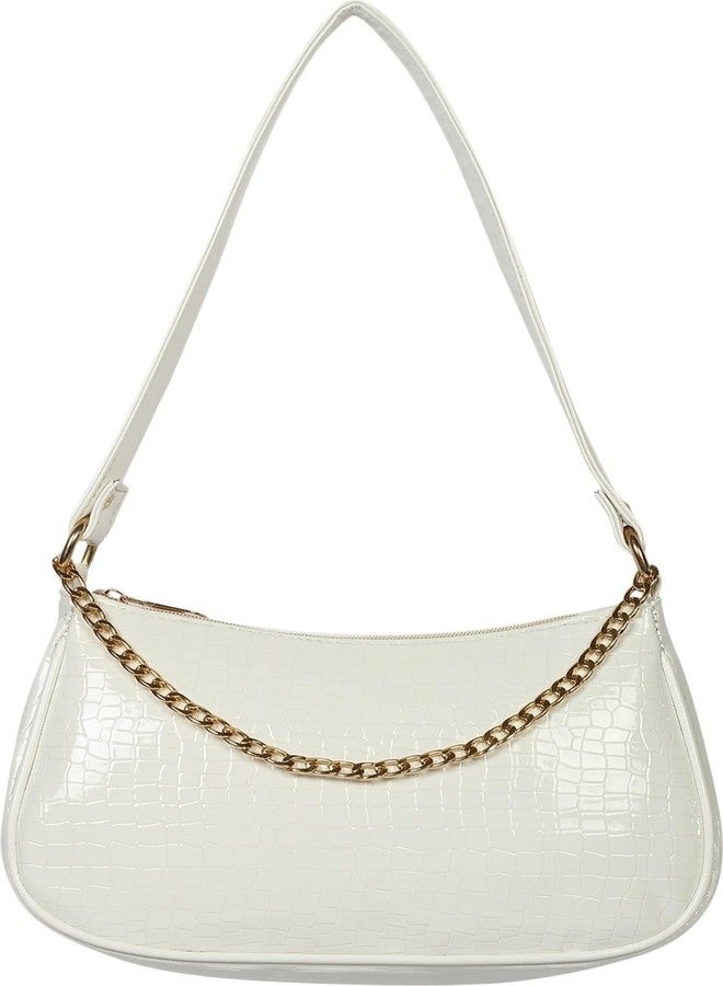 Dcozi Stylish PU Leather Shoulder bag | Sling bag | Handbag for Women and Girls (White) - Image 1